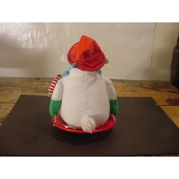 HALLMARK Snowtime Pals Plush Polar Bear and Penguin on Sled - Sings & Rocks - 2 - Picture 5 of 6